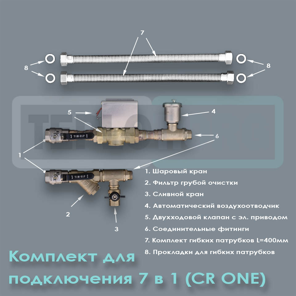 Узел регулирования 7 в 1 CR ONE 1/2 SUR000