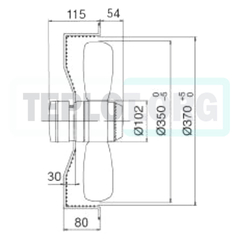 Вентилятор Heater CR One 350мм с 3-х скоростным двигателем, арт. SP0350, цена ₽11230 (img.4)