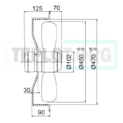 Вентилятор Heater CR 450мм с 3-х скоростным двигателем, арт. SP0450, цена ₽16601 (img.5)