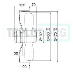 Вентилятор Heater CR 450мм с 3-х скоростным двигателем, арт. SP0450, цена ₽18148 (img.5)
