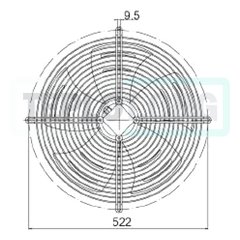 Вентилятор Heater CR 450мм с 3-х скоростным двигателем, арт. SP0450, цена ₽18148 (img.6)