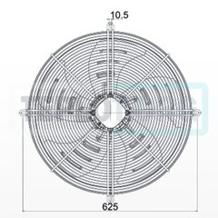 Вентилятор Heater CR Pro 550мм с 3-х скоростным двигателем, арт. SP0550, цена ₽23485 (img.6)