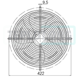 Вентилятор Heater CR One 350мм с 3-х скоростным двигателем, арт. SP0350, цена ₽13761 (img.5)