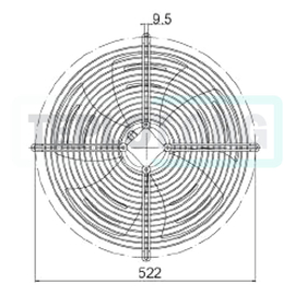 Вентилятор Heater CR 450мм с 3-х скоростным двигателем, арт. SP0450, цена ₽18612 (img.6)
