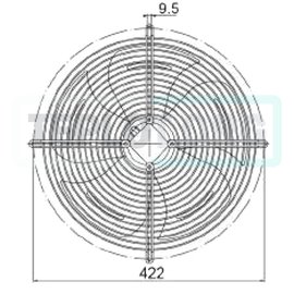 Вентилятор Heater CR One 350мм с 3-х скоростным двигателем, арт. SP0350, цена ₽12276 (img.5)