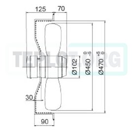 Вентилятор Heater CR 450мм с 3-х скоростным двигателем, арт. SP0450, цена ₽18148 (img.5)