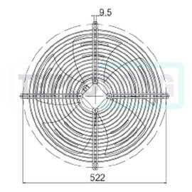 Вентилятор Heater CR 450мм с 3-х скоростным двигателем, арт. SP0450, цена ₽18148 (img.6)