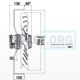 Вентилятор Heater CR Pro 550мм с 3-х скоростным двигателем, арт. SP0550, цена ₽24012.45 (img.5)