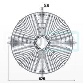 Вентилятор Heater CR Pro 550мм с 3-х скоростным двигателем, арт. SP0550, цена ₽23485 (img.6)
