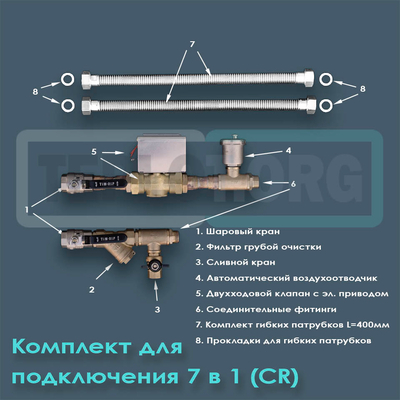 Комплект для подключения 7 в 1 (CR), арт. SUR001, цена ₽13633.29 (img.1)