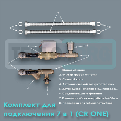 Комплект для подключения 7 в 1 (CR One), арт. SUR000, цена ₽13527.36 (img.1)