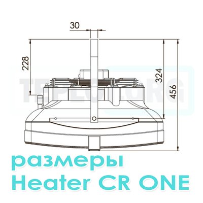 CR One тепловентилятор водяной, арт. WA0010, цена ₽27040.2 (img.6)