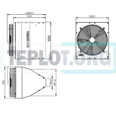 GUARD PRO 050C завеса Sonniger без нагрева, арт. GP1035, цена ₽63542 (img.2)