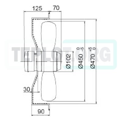 CR 450 мм axial fan арт. SP0450 вентилятор Sonniger, image 5