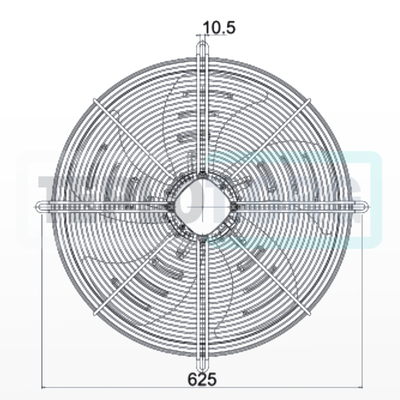 Вентилятор Heater CR Pro 550мм с 3-х скоростным двигателем, арт. SP0550, цена ₽21483 (img.6)
