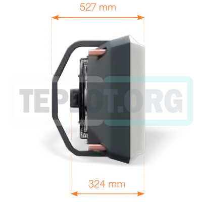 AEROCK Mini R3 AC тепловентилятор водяной 2-28 кВт арт. 1-4-0102 с консолью M (Mini), image 5
