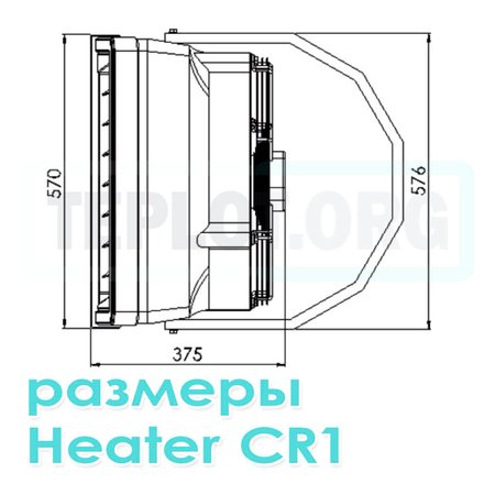 Heater CR1 тепловентилятор WDB Sonniger арт. WA0021, image 10