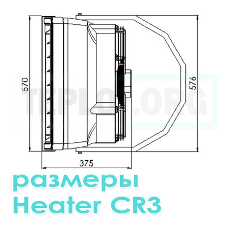 Heater CR3 тепловентилятор WDB Sonniger арт. WA0023, image 10