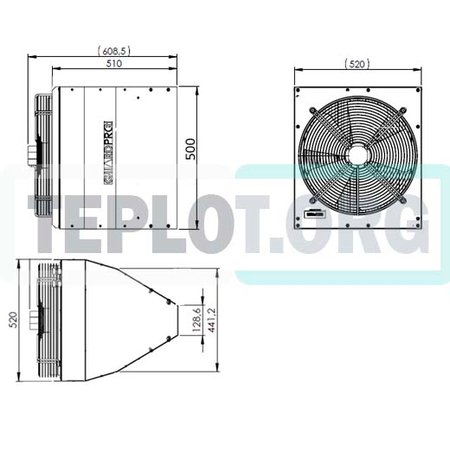 GUARD PRO 050C воздушная завеса без нагрева промышленная, image 2
