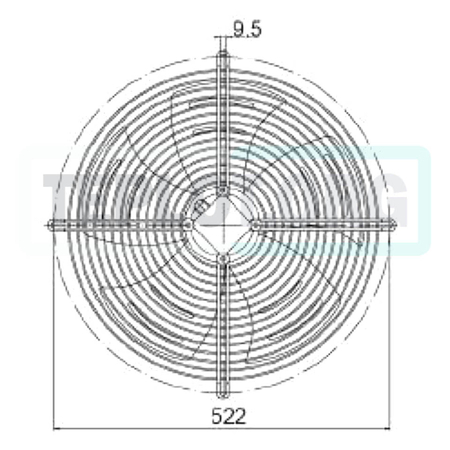 CR 450 мм axial fan арт. SP0450 вентилятор Sonniger, image 6