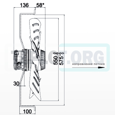 CR Pro 550 мм axial fan арт. SP0550 вентилятор Sonniger, image 5